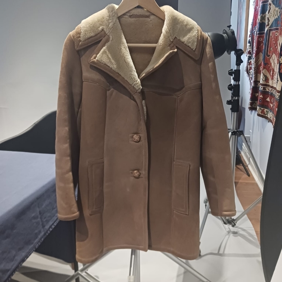 Vintage Sawyer of Napa Spring Lamb Shearling Coat - Picture 9 of 9